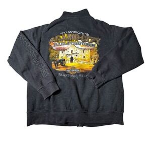 Harley-Davidson Sweatshirt Zip Up Mens Large  Biker Sweatshirt San Antonio Texas